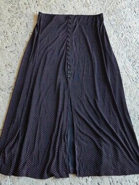 Vintage Black/pink Polka Dot Skirt